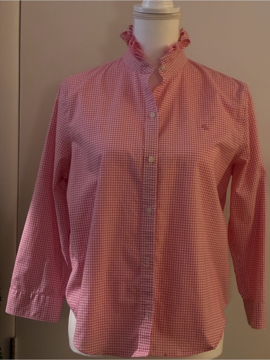 Lauren Ralph Lauren Tops - Ralph Lauren Chaps Ruffled Collared Up-Cycled “Girly” shirt.